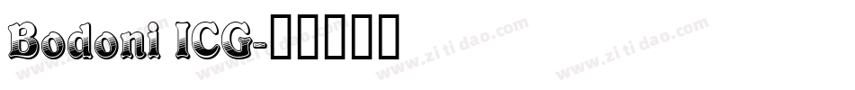 Bodoni ICG字体转换